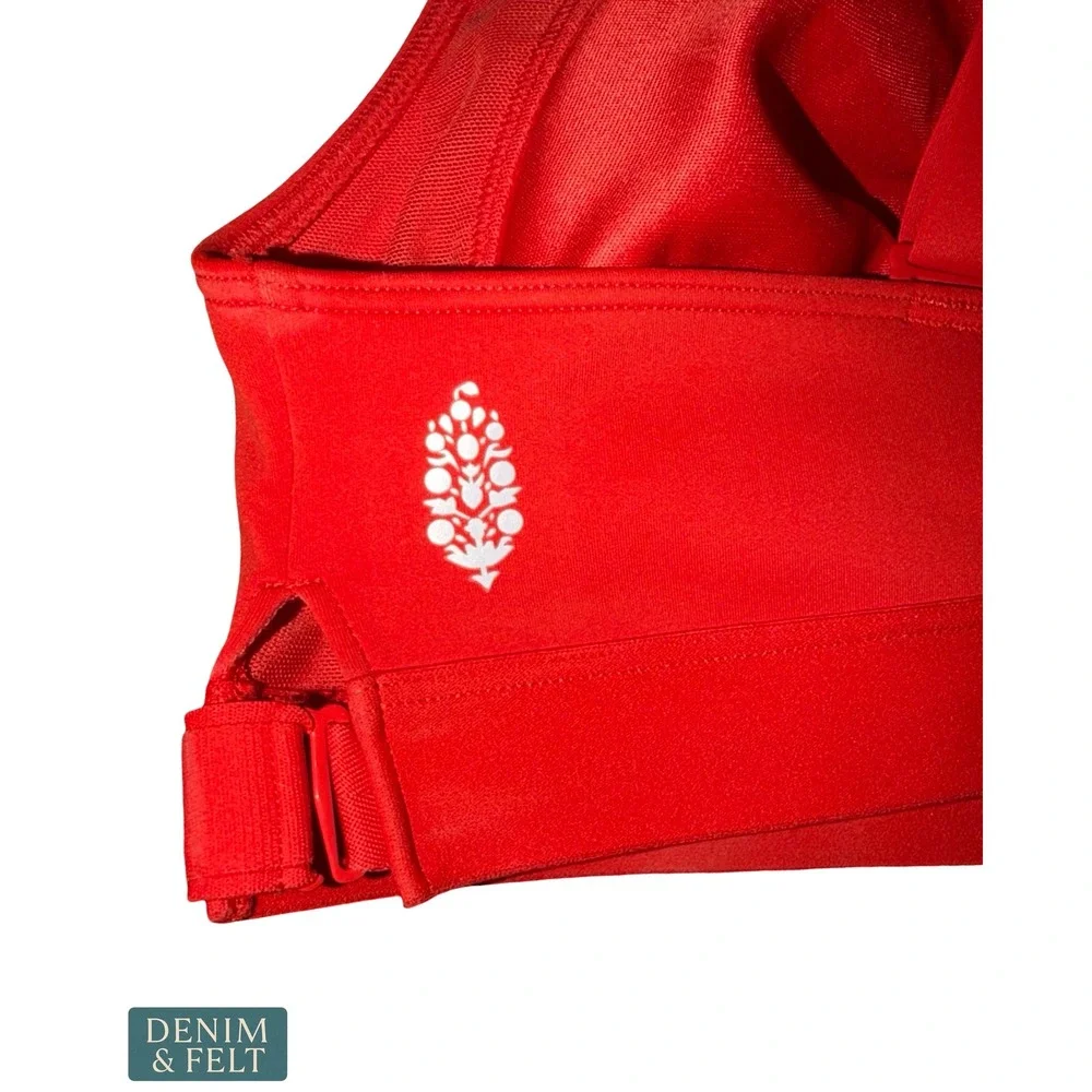 NEW Free People FP Movement Make A Move Sports Bra Tango Red Medium Impact M